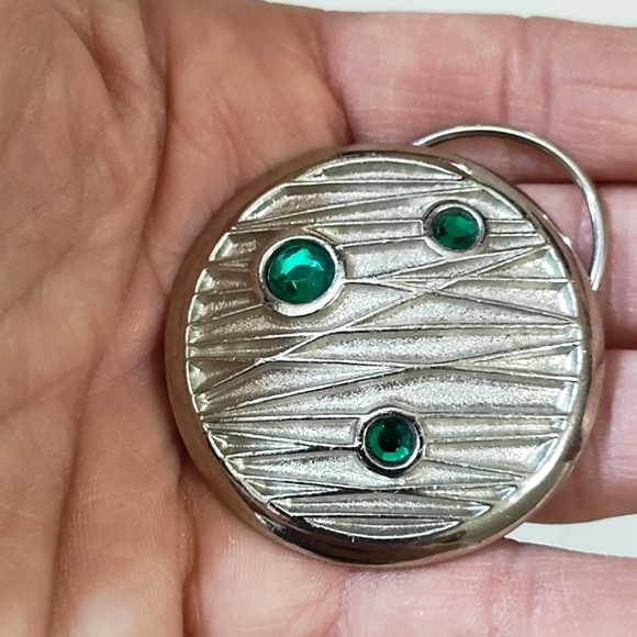 VINTAGE LOT OF FOUR SILVER-TONE 1 - 2" SCARF CLIPS - Picture 3 of 12